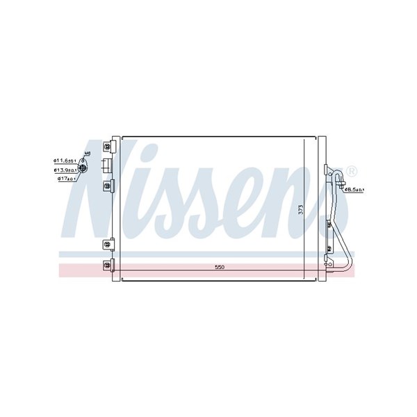 Kondensor, klimatanläggning Nissens 94657 NISSENS
