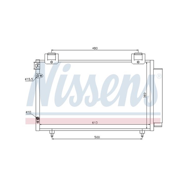 Kondensor, klimatanläggning Nissens 94730 NISSENS
