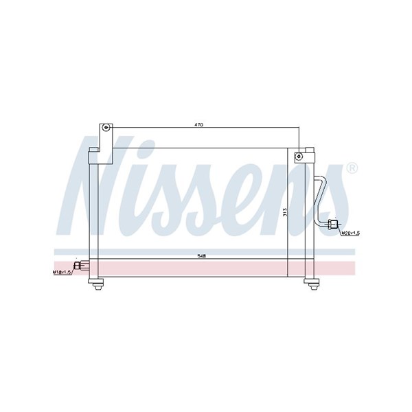 Kondensor, klimatanläggning Nissens 94751 NISSENS Kondensor, klimatanläggning Nissens 94751 NISSENS