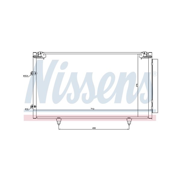 Kondensor, klimatanläggning Nissens 94757 NISSENS