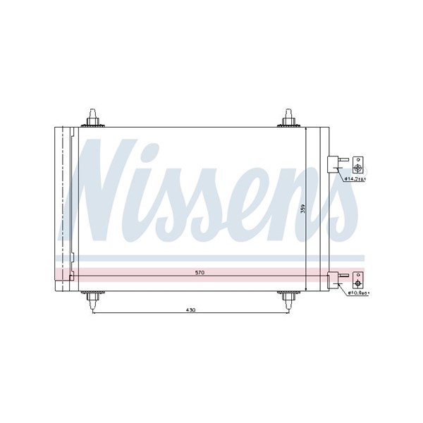 Kondensor, klimatanläggning Nissens 94758 NISSENS