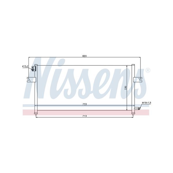 Kondensor, klimatanläggning Nissens 94759 NISSENS Kondensor, klimatanläggning Nissens 94759 NISSENS