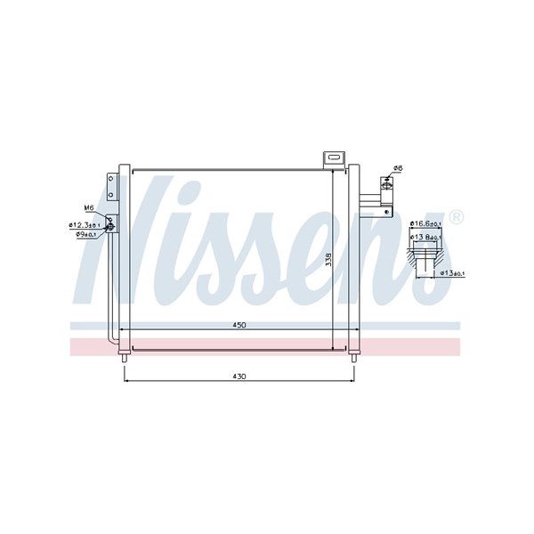 Kondensor, klimatanläggning Nissens 94760 NISSENS Kondensor, klimatanläggning Nissens 94760 NISSENS