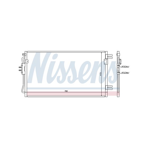 Kondensor, klimatanläggning Nissens 94806 NISSENS
