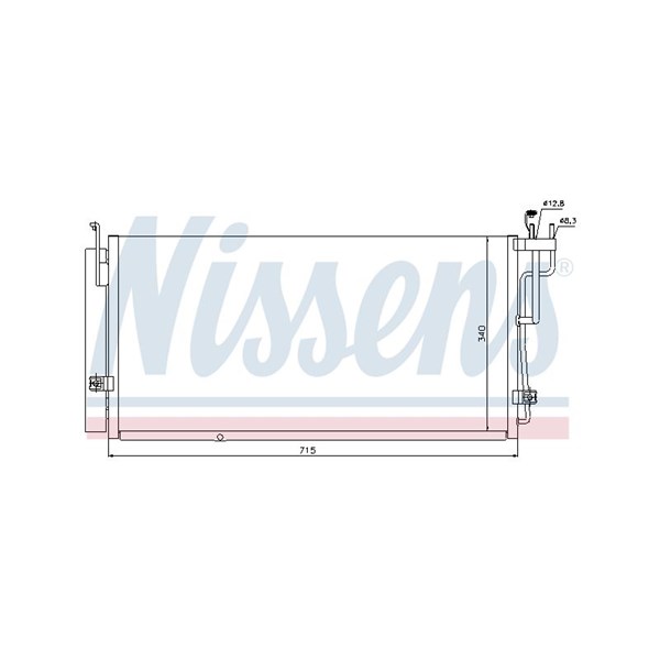 Kondensor, klimatanläggning Nissens 94823 NISSENS