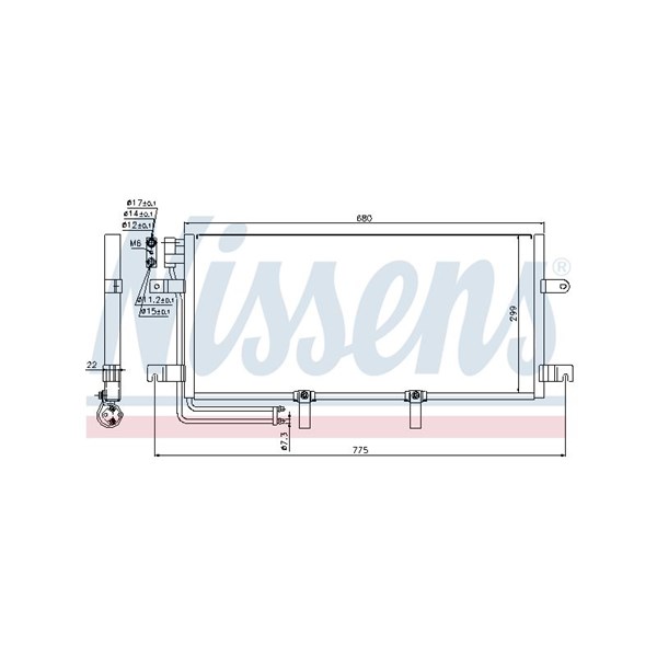 Kondensor, klimatanläggning Nissens 94834 NISSENS Kondensor, klimatanläggning Nissens 94834 NISSENS