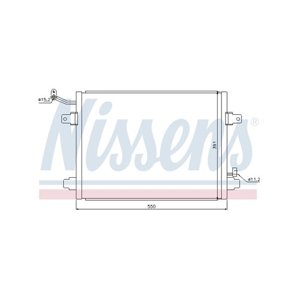 Kondensor, klimatanläggning Nissens 94835 NISSENS