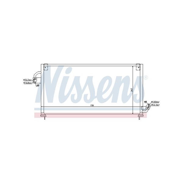 Kondensor, klimatanläggning Nissens 94841 NISSENS