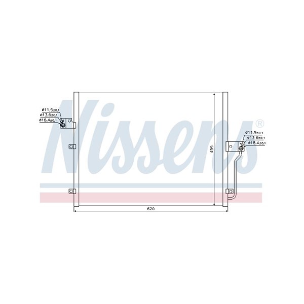 Kondensor, klimatanläggning Nissens 94859 NISSENS Kondensor, klimatanläggning Nissens 94859 NISSENS