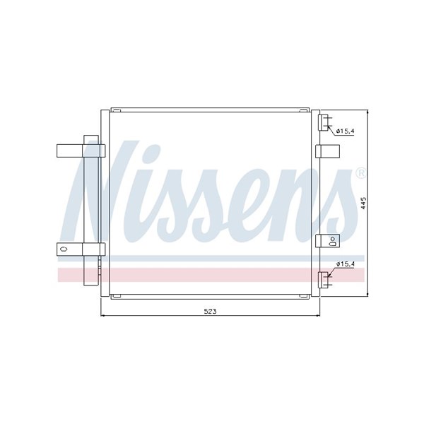 Kondensor, klimatanläggning Nissens 94866 NISSENS