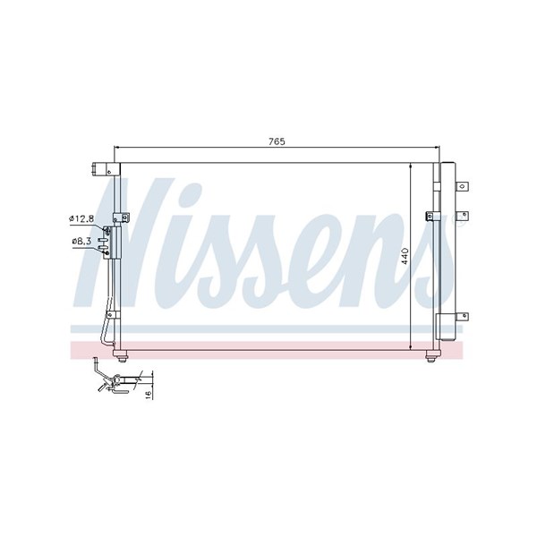 Kondensor, klimatanläggning Nissens 94868 NISSENS