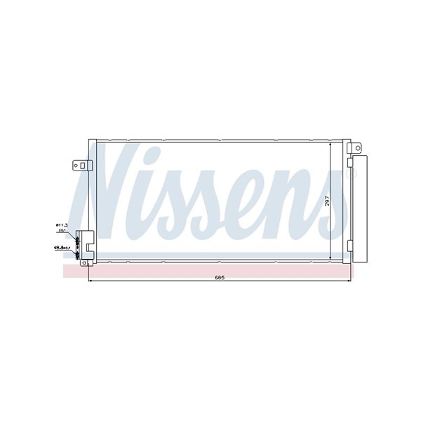 Kondensor, klimatanläggning Nissens 94899 NISSENS Kondensor, klimatanläggning Nissens 94899 NISSENS