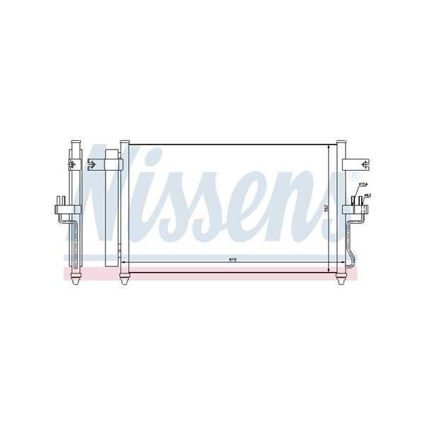 Kondensor, klimatanläggning Nissens 94904 NISSENS Kondensor, klimatanläggning Nissens 94904 NISSENS