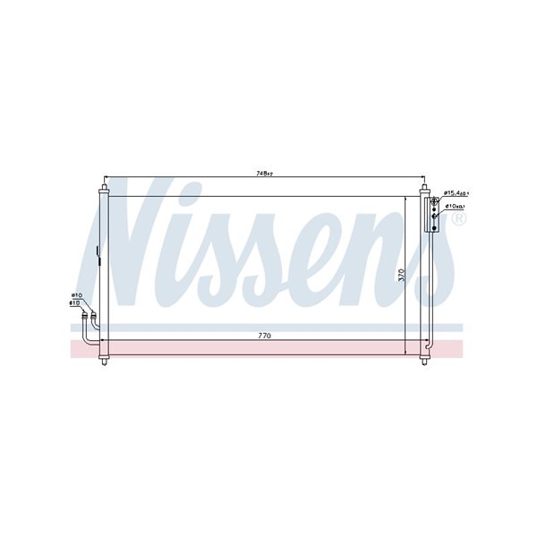 Kondensor, klimatanläggning Nissens 94907 NISSENS Kondensor, klimatanläggning Nissens 94907 NISSENS