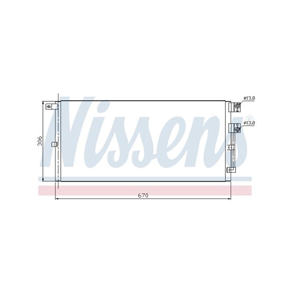 Kondensor, klimatanläggning Nissens 94916 NISSENS