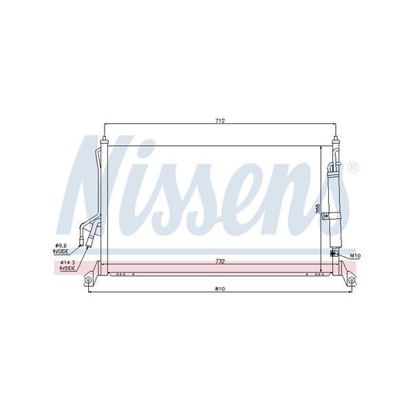 Kondensor, klimatanläggning Nissens 94930 NISSENS Kondensor, klimatanläggning Nissens 94930 NISSENS
