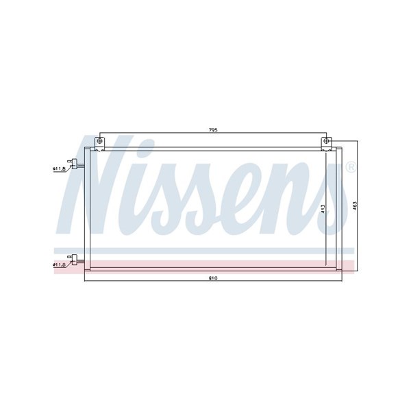 Kondensor, klimatanläggning Nissens 94967 NISSENS