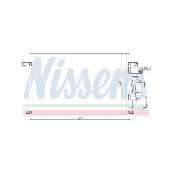 Kondensor, klimatanläggning Nissens 94978 NISSENS