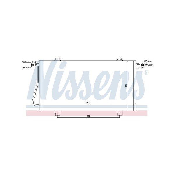 Kondensor, klimatanläggning Nissens 94989 NISSENS