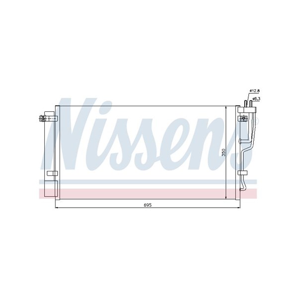 Kondensor, klimatanläggning Nissens 94992 NISSENS