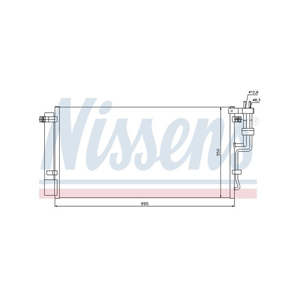 Kondensor, klimatanläggning Nissens 94993 NISSENS