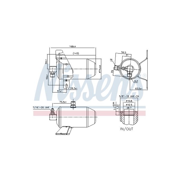 Torkfilter Nissens 95104 NISSENS Torkfilter Nissens 95104 NISSENS