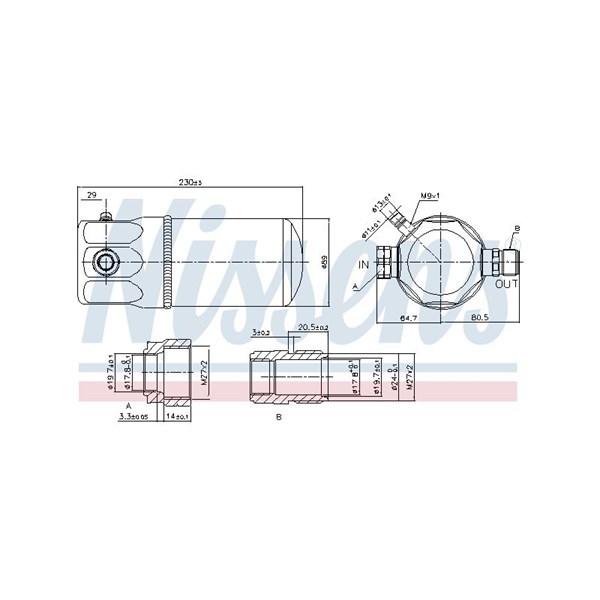 Torkfilter Nissens 95165 NISSENS