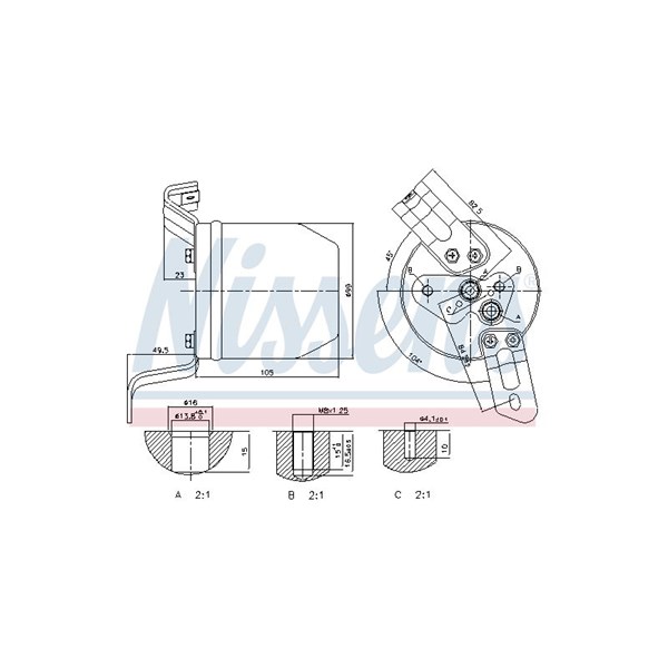 Torkfilter Nissens 95196 NISSENS Torkfilter Nissens 95196 NISSENS
