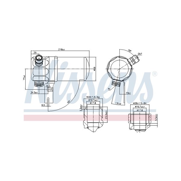 Torkfilter Nissens 95263 NISSENS Torkfilter Nissens 95263 NISSENS