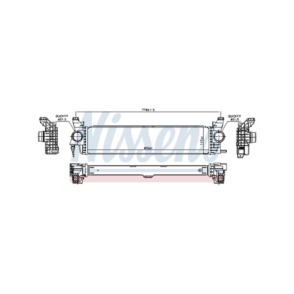 Intercooler Nissens 96016 NISSENS