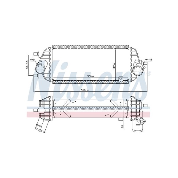 Intercooler Nissens 96309 NISSENS Intercooler Nissens 96309 NISSENS