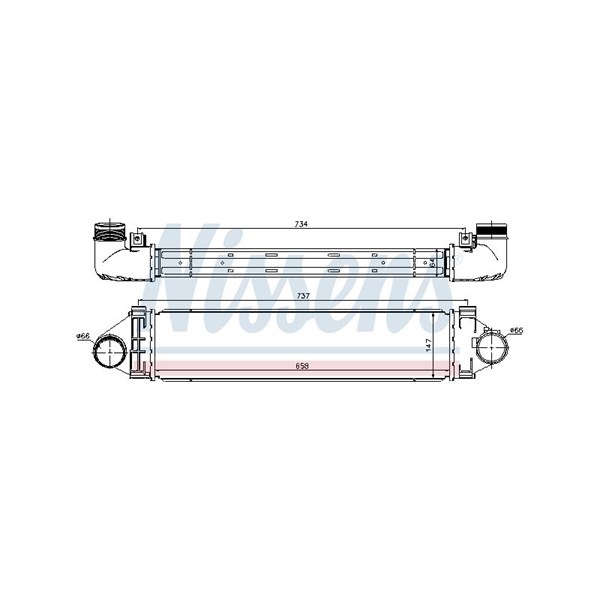 Intercooler Nissens 96472 NISSENS