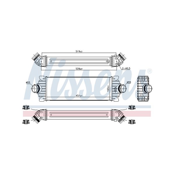 Intercooler Nissens 96486 NISSENS