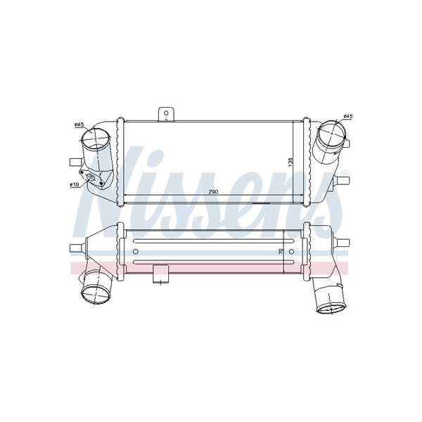 Intercooler Nissens 96558 NISSENS Intercooler Nissens 96558 NISSENS
