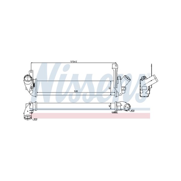 Intercooler Nissens 96563 NISSENS