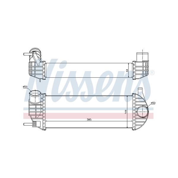 Intercooler Nissens 96572 NISSENS