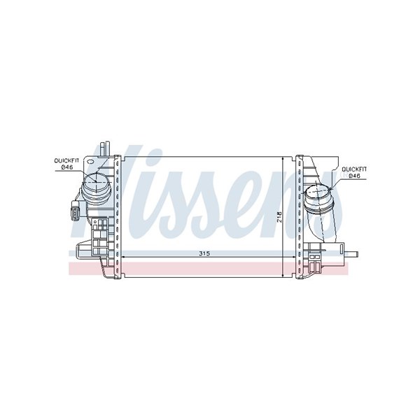 Intercooler Nissens 96574 NISSENS