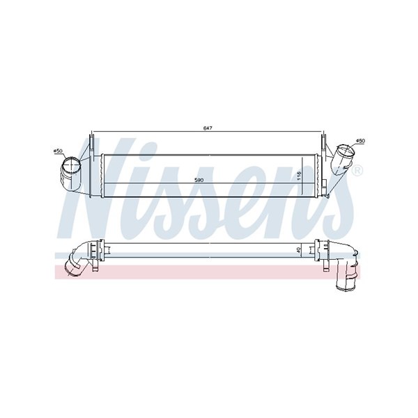 Intercooler Nissens 96585 NISSENS Intercooler Nissens 96585 NISSENS