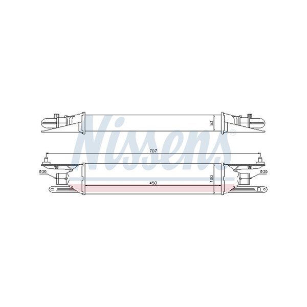 Intercooler Nissens 96604 NISSENS