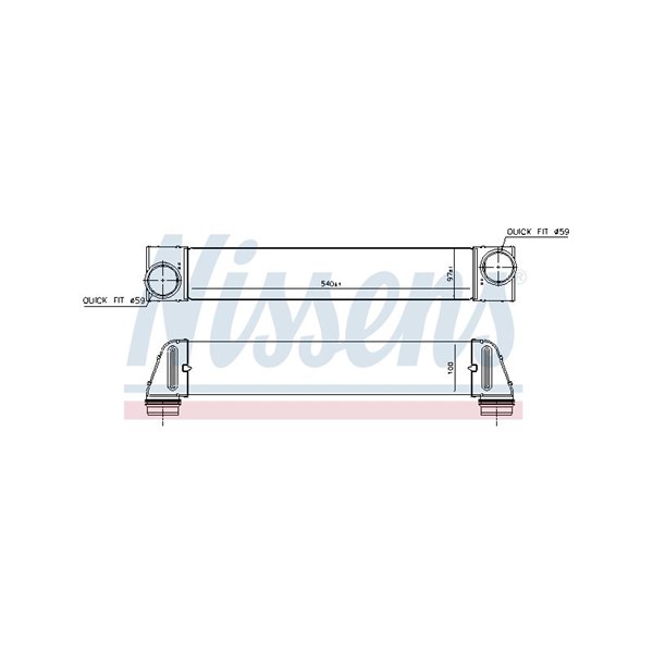Intercooler Nissens 96607 NISSENS Intercooler Nissens 96607 NISSENS