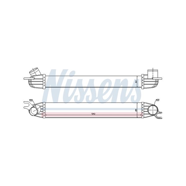 Intercooler Nissens 96608 NISSENS