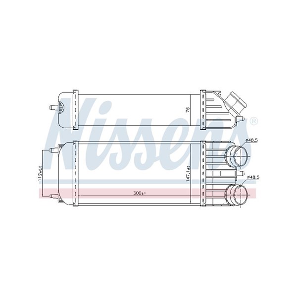 Intercooler Nissens 96612 NISSENS Intercooler Nissens 96612 NISSENS