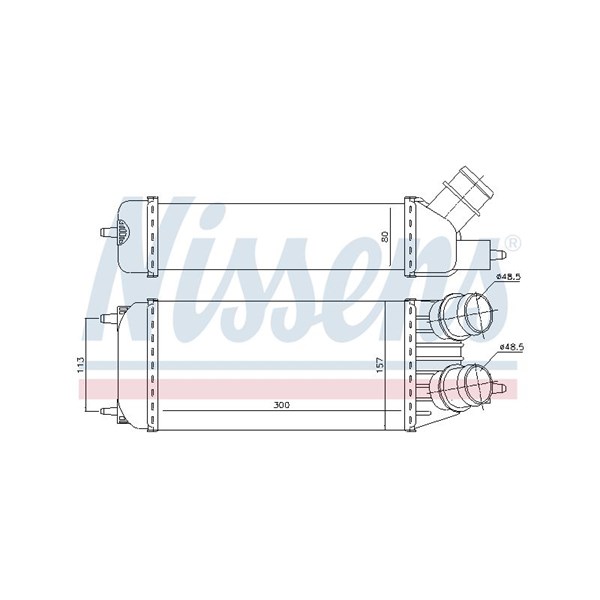 Intercooler Nissens 96613 NISSENS
