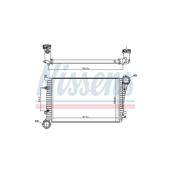 Intercooler Nissens 96619 NISSENS