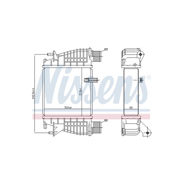 Intercooler Nissens 96645 NISSENS