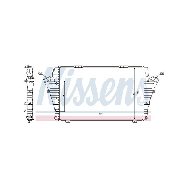Intercooler Nissens 96646 NISSENS