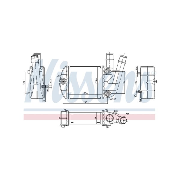 Intercooler Nissens 96673 NISSENS