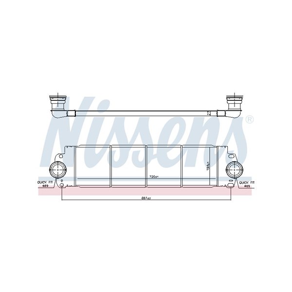 Intercooler Nissens 96683 NISSENS