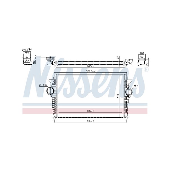 Intercooler Nissens 96692 NISSENS