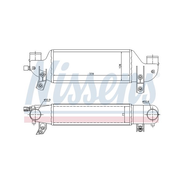 Intercooler Nissens 96693 NISSENS Intercooler Nissens 96693 NISSENS